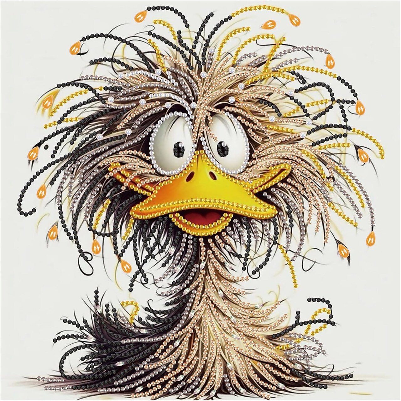 Duck 5D Special Shape Diamond Painting Kit for Adults – Crystal Rhinestone DIY Art, Beginner-Friendly 12×12 Inch Wall Décor & Gift